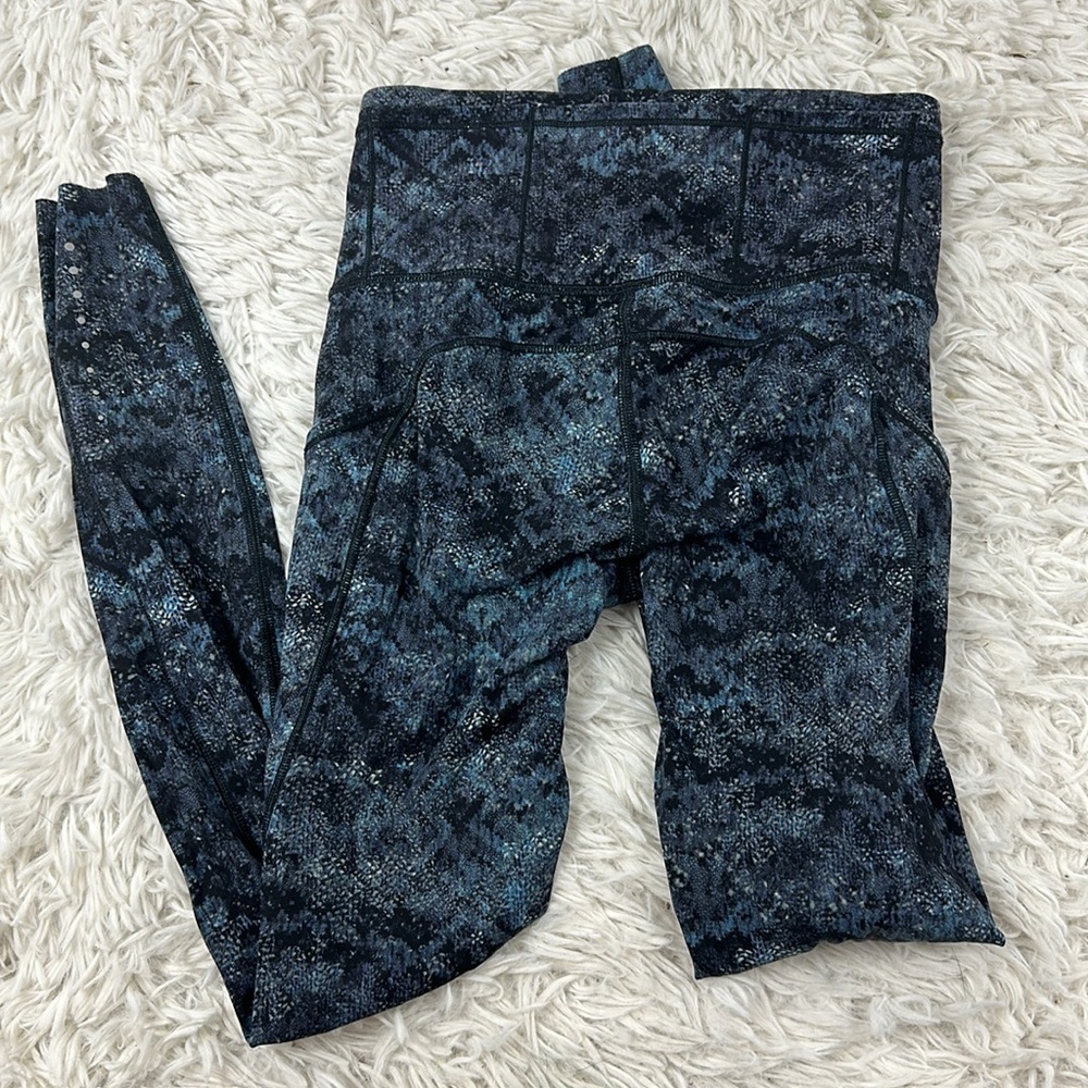 Lululemon Fast And Free 7/8 Tight Fairisle Multi Black - Picture 4 of 5